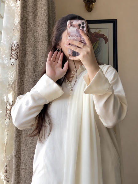 MD Pakistani Kurta Pent with Chiffon Dupatta Set