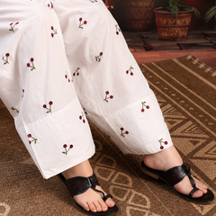 Women's Solid Straight Kurta with Printed Farshi Salwar Set