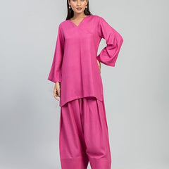 Womens Rayon Solid Straight Kurta Farshi Salwar Set