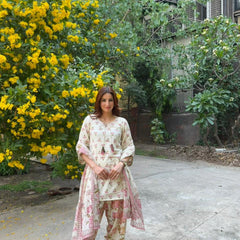 PASTEL BLOOM TASSEL FARSHI SUIT