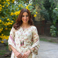 PASTEL BLOOM TASSEL FARSHI SUIT